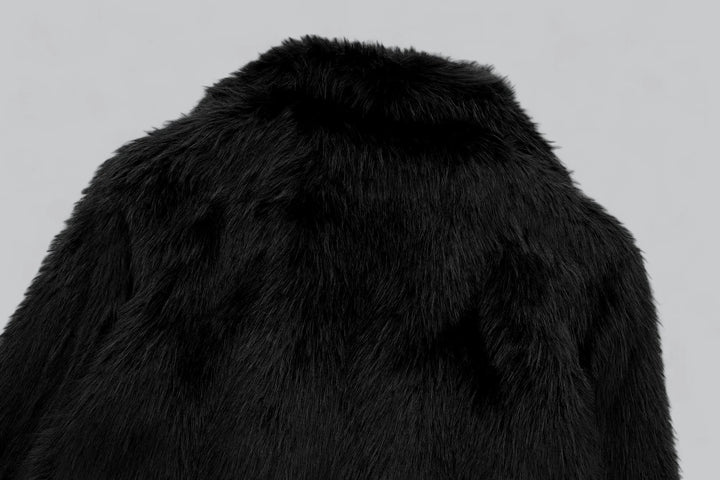 Wallina Jas – Korte Winterjas van Faux Fur met Magnetische Sluiting