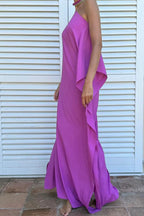 Calyra | Robe Caftan Fluide Asymétrique