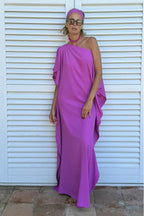 Calyra | Robe Caftan Fluide Asymétrique