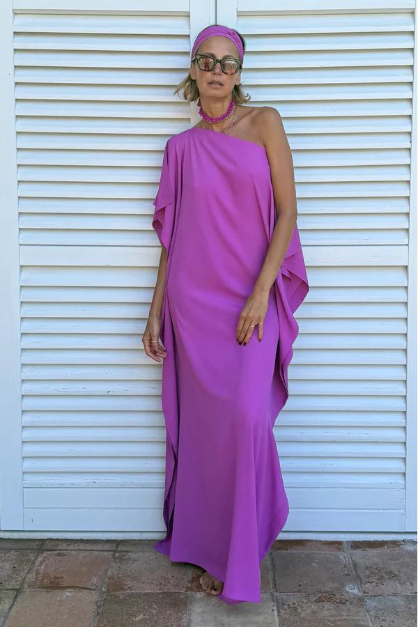 Calyra | Robe Caftan Fluide Asymétrique