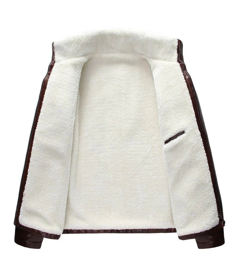 Carlos Premium Leren Herenjas – Luxe Winterjas met Slanke Pasvorm en Warme Voering