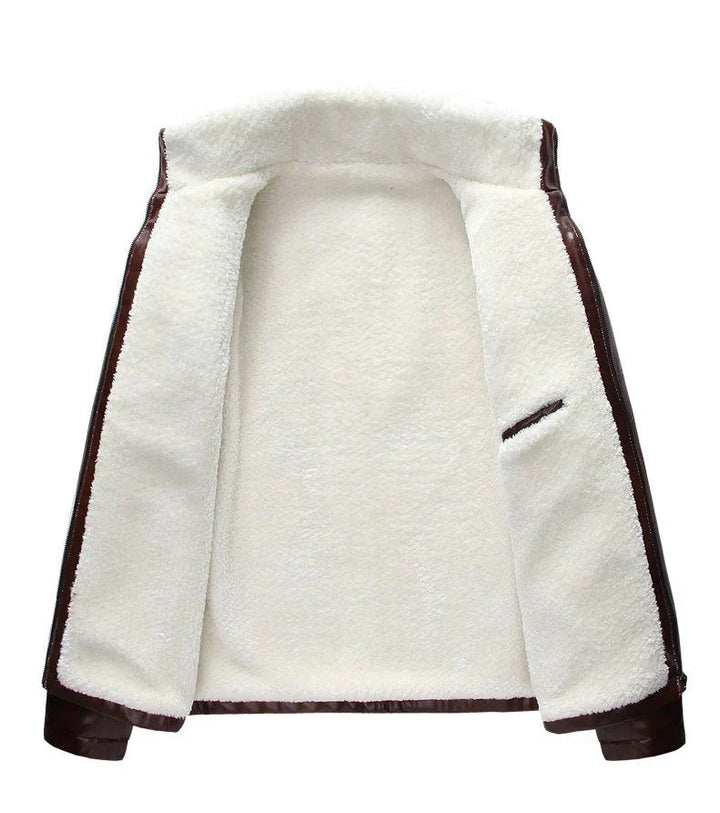 Carlos Premium Leren Herenjas – Luxe Winterjas met Slanke Pasvorm en Warme Voering