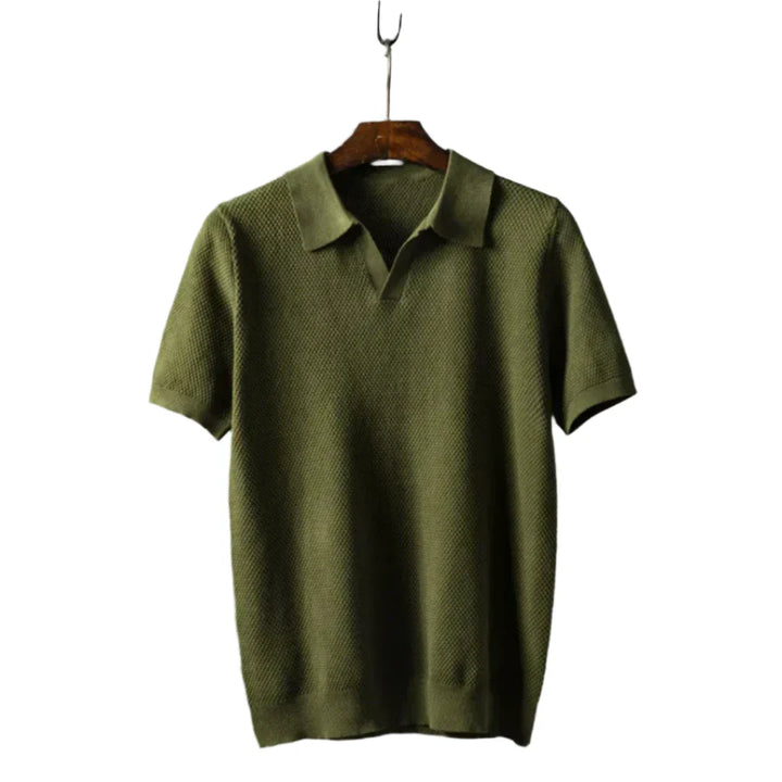 Mason – Heren Polo Met V-Neck Voor Stijlvolle Verfijning Elke Dag