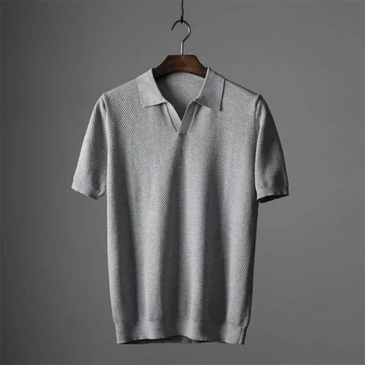 Mason – Heren Polo Met V-Neck Voor Stijlvolle Verfijning Elke Dag