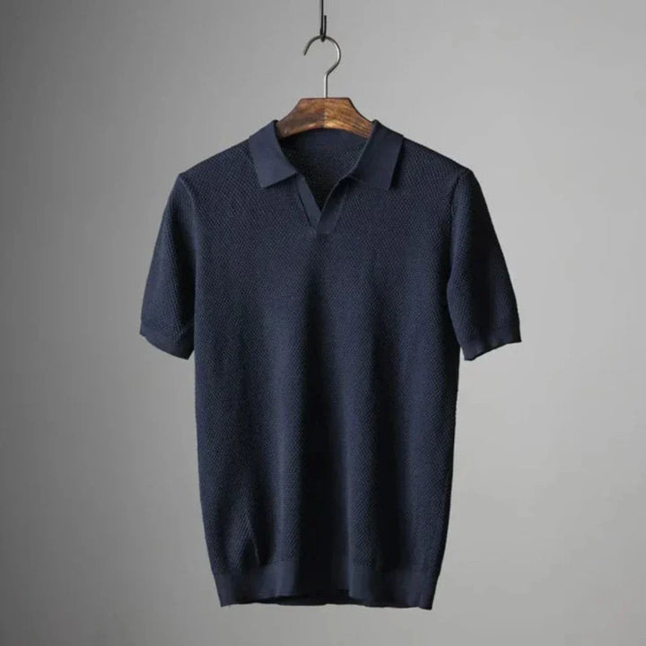 Mason – Heren Polo Met V-Neck Voor Stijlvolle Verfijning Elke Dag