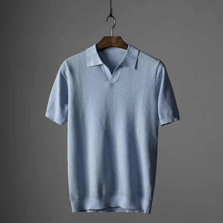 Mason – Heren Polo Met V-Neck Voor Stijlvolle Verfijning Elke Dag