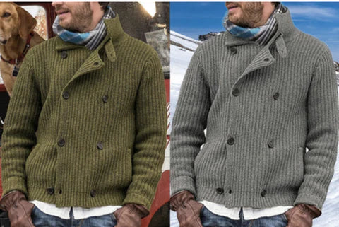 Lawrence Stijlvolle Heren Cardigan – gebreid vest met dubbele knopenrij en comfortabele pasvorm