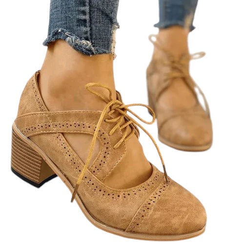 Caley Comfort Dameschoenen – Stijlvolle Veterschoenen met Ondersteunende Zool en Zachte Binnenvoering