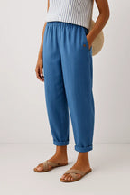 Laira | Pantalon Fluide Léger Style Lin