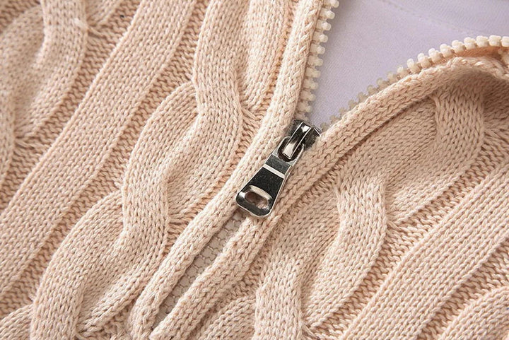 Corvin Halfzip Heren Trui – Warme Zip-Pullover met Borduursel