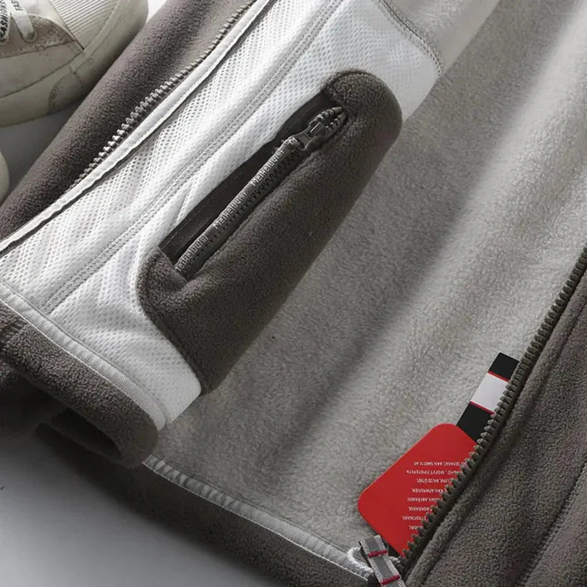 Kaelen Fleece Herenjas – Stijlvolle Winterjas met Lantern Mouwen