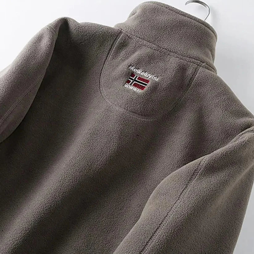 Kaelen Fleece Herenjas – Stijlvolle Winterjas met Lantern Mouwen