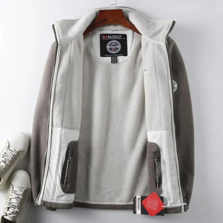 Kaelen Fleece Herenjas – Stijlvolle Winterjas met Lantern Mouwen