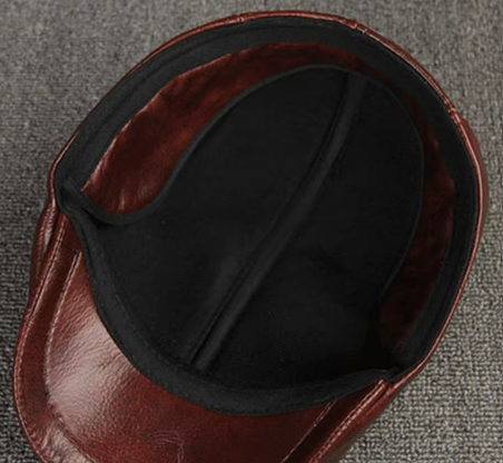 Arden Leren Flatcap – Luxe Herenpet met Tijdloze Klasse