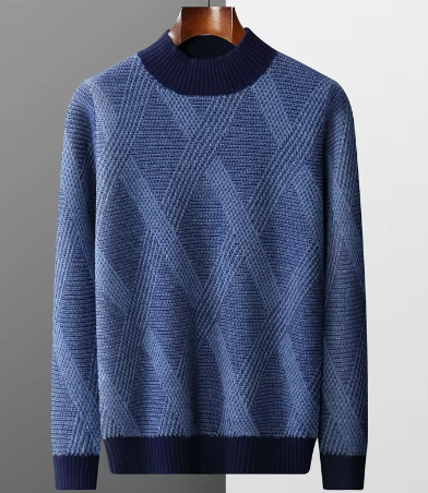 Neymar Blauwe Herentrui – Modern Patroon en Stijlvolle Pasvorm