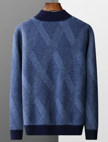 Neymar Blauwe Herentrui – Modern Patroon en Stijlvolle Pasvorm