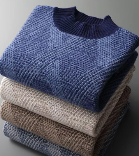 Neymar Blauwe Herentrui – Modern Patroon en Stijlvolle Pasvorm