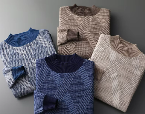 Neymar Blauwe Herentrui – Modern Patroon en Stijlvolle Pasvorm