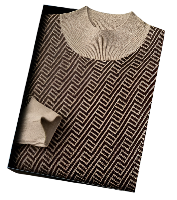 Corvin Gebreide Herentrui – Luxe Grafisch Patroon en Comfortabele Pasvorm