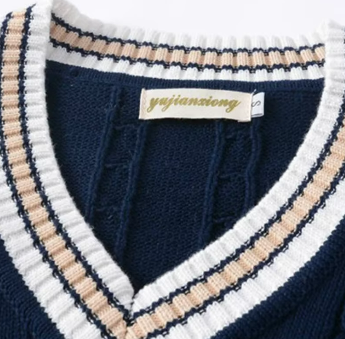 Alaric Heren Spencer – Klassieke V-Hals met Kabelbrei