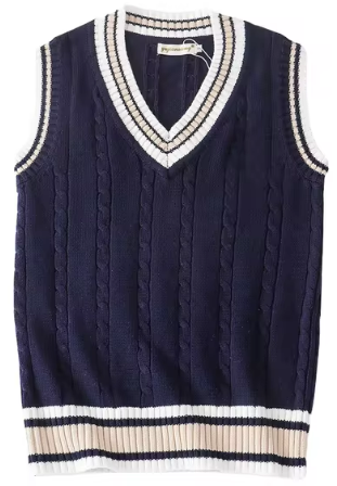 Alaric Heren Spencer – Klassieke V-Hals met Kabelbrei