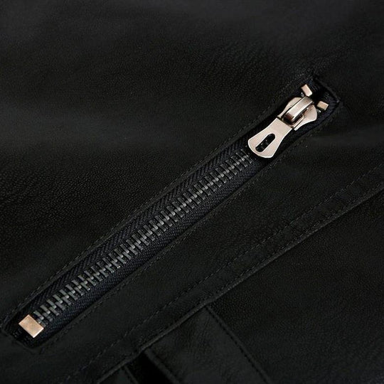 Davenport Wolverine Leren Jas – Robuuste PU-Leren Herenjas met Waterdichte Afwerking