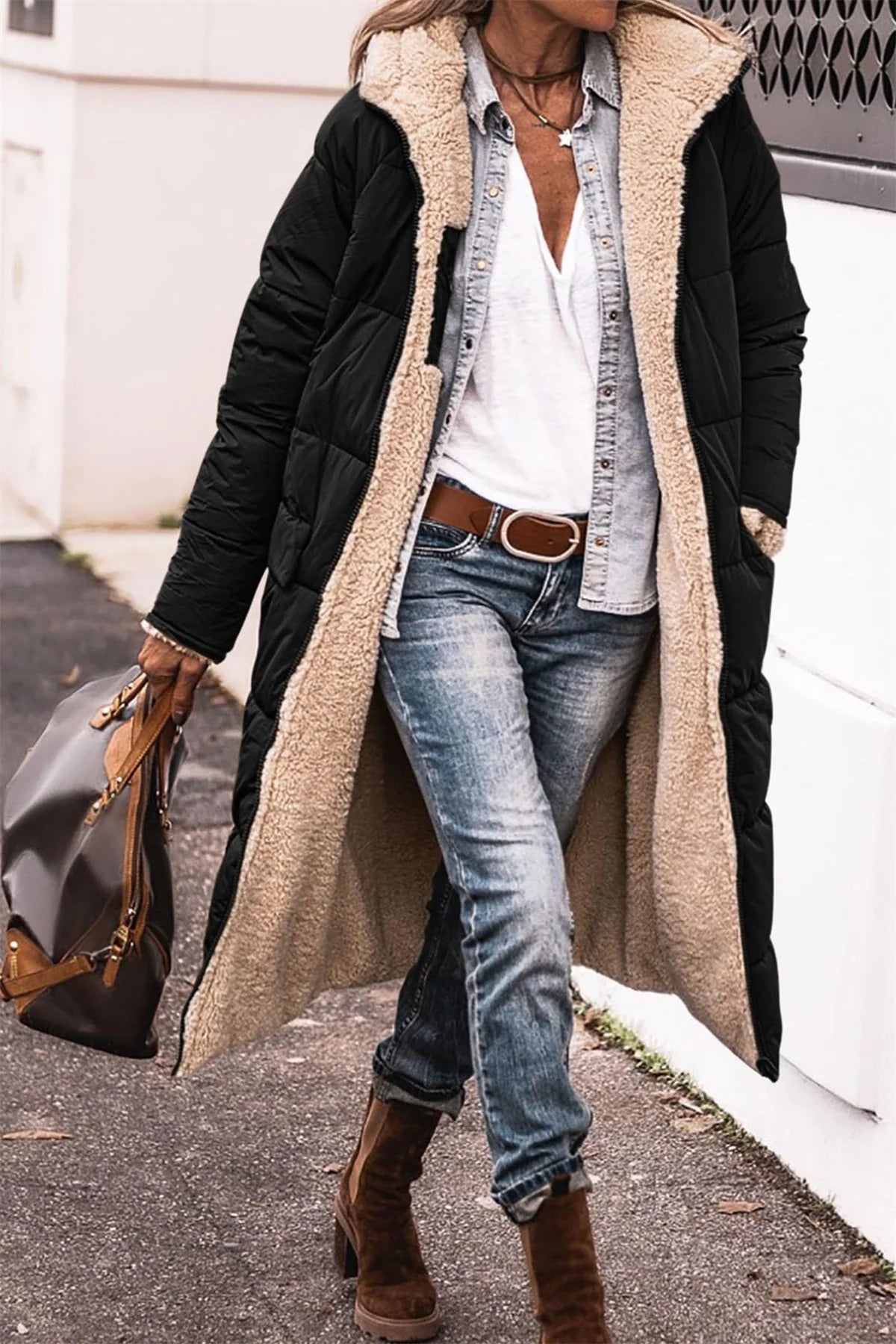 Delphine™ | Manteau Long Confortable 2-en-1