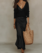 Lioré | Robe Fluide avec Pull Assorti