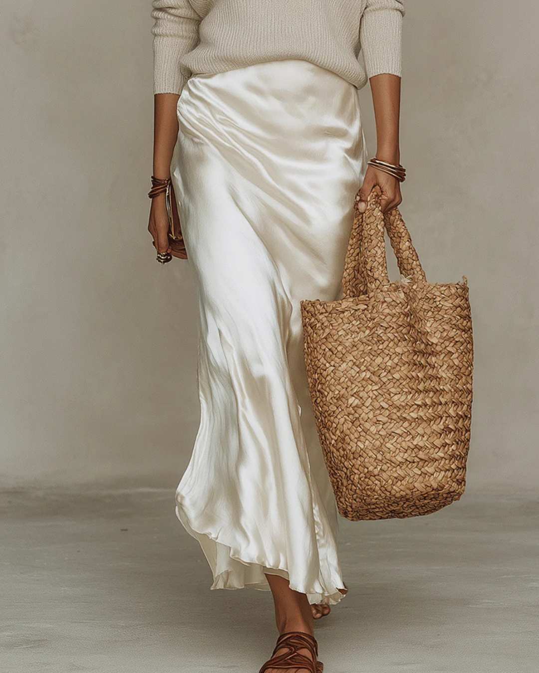 Lioré | Robe Fluide avec Pull Assorti