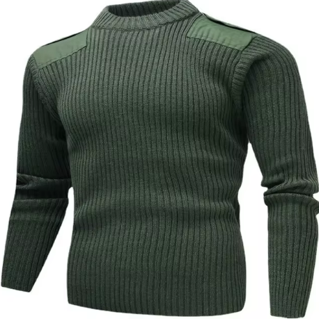 Eldric Gebreide Heren Trui – Stoere Outdoortrui met Verstevigde Schouders