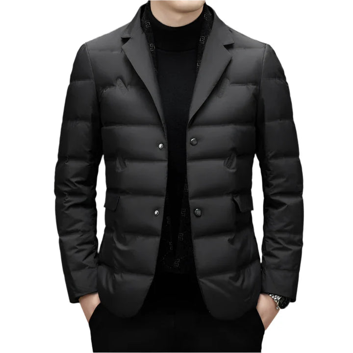 Fitzgerald Winterjas – Klassieke Herenjas met Reverskraag en Warme Voering