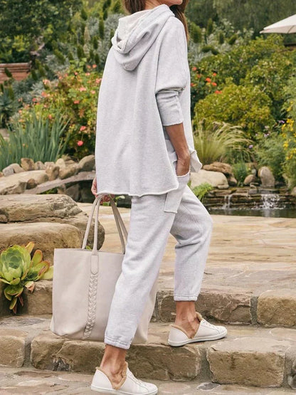 Glenda Tweedelige Lounge Set voor Dames – Comfortabel en Stijlvol met Lange Mouwen
