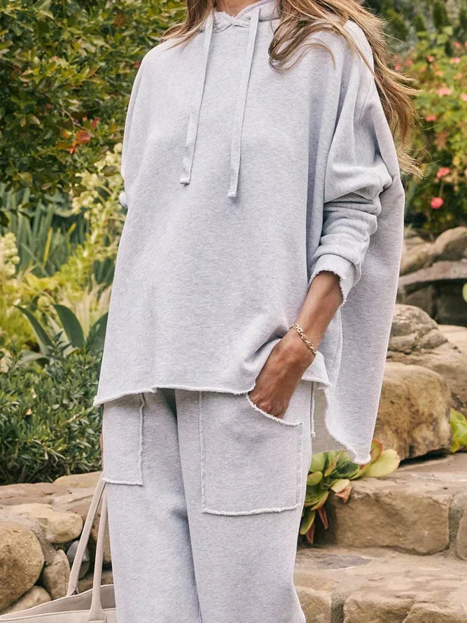 Glenda Tweedelige Lounge Set voor Dames – Comfortabel en Stijlvol met Lange Mouwen