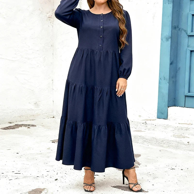 Camille | Robe longue élégante (Grande Taille)