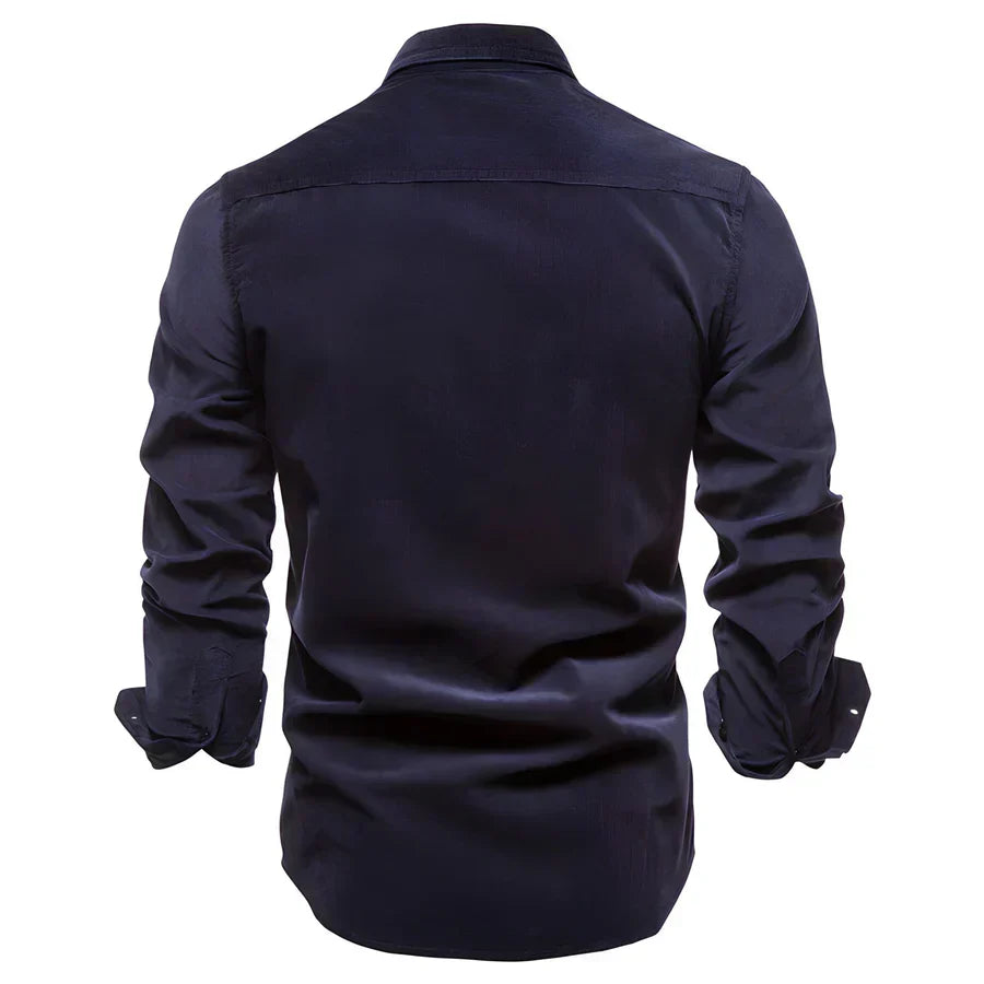 Ovado Slim Corduroy Shirt – Slanke Pasvorm, Tijdloze Klasse