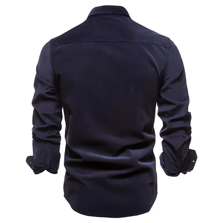 Ovado Slim Corduroy Shirt – Slanke Pasvorm, Tijdloze Klasse