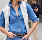 Margaux | Chemise Denim Élégante