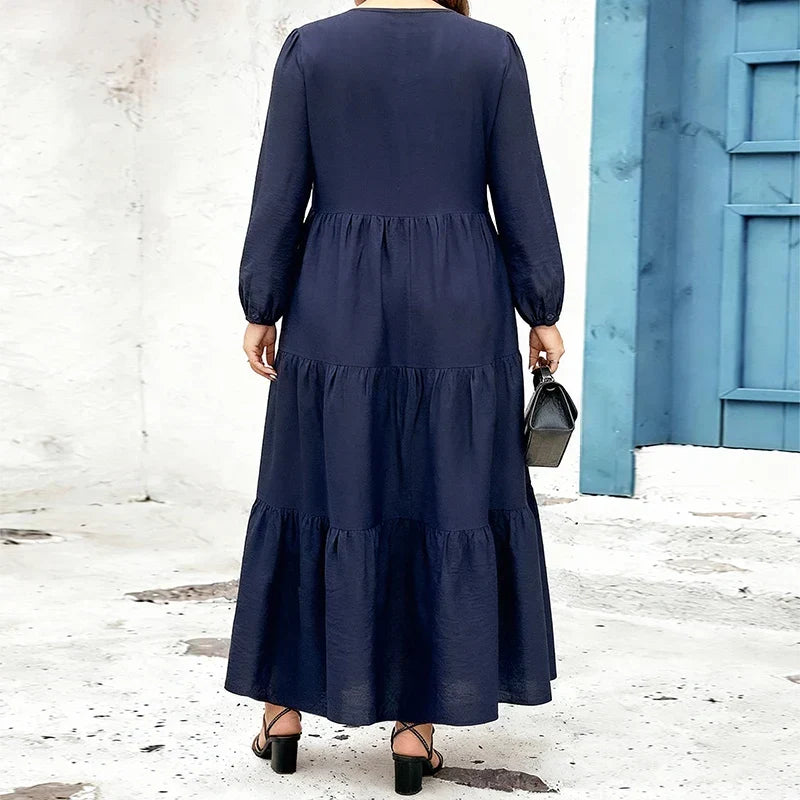 Camille | Robe longue élégante (Grande Taille)