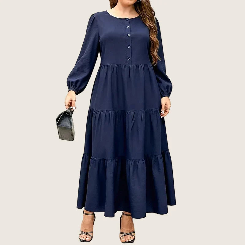Camille | Robe longue élégante (Grande Taille)
