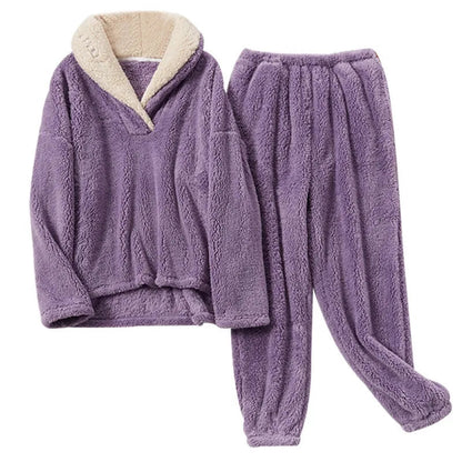 Liora Fleece Sleepsuit Set – Ultiem Comfort voor de Koude Nachten