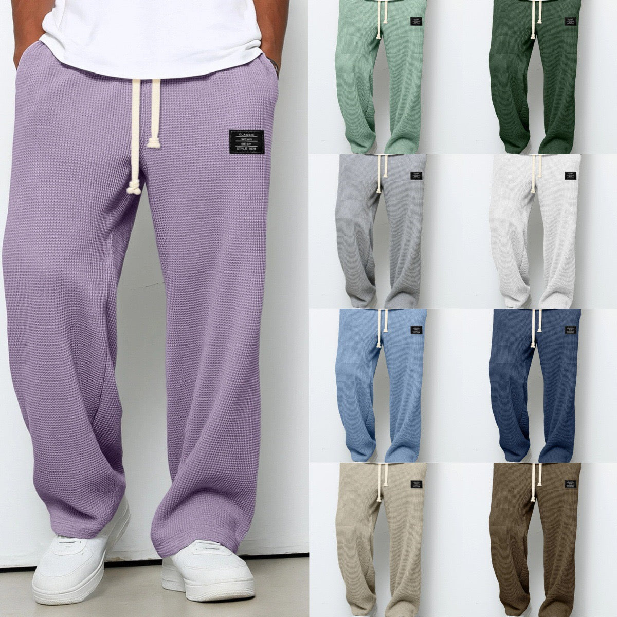 Samuel | Pantalon Large à Taille Ajustable