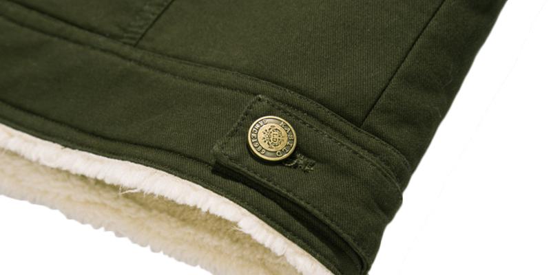 Ingram Heren Bomberjas – Warme Winterjas van Dik Katoen met Fleece Voering