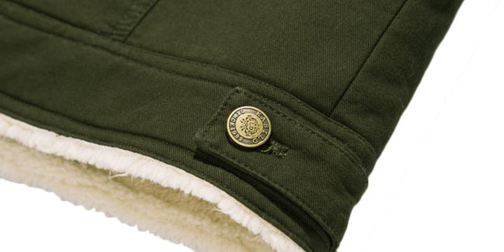 Ingram Heren Bomberjas – Warme Winterjas van Dik Katoen met Fleece Voering