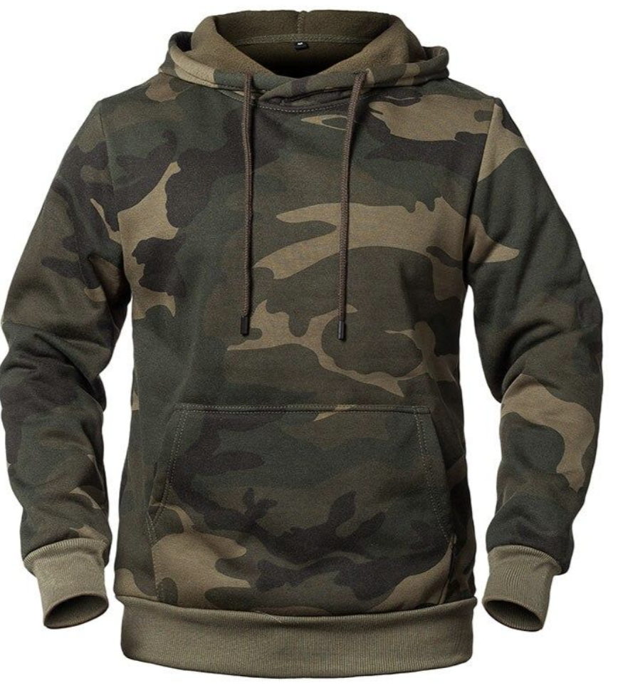 Ivo heren hoodie – camouflage sweater met duurzaam ontwerp voor outdoor en casual gebruik