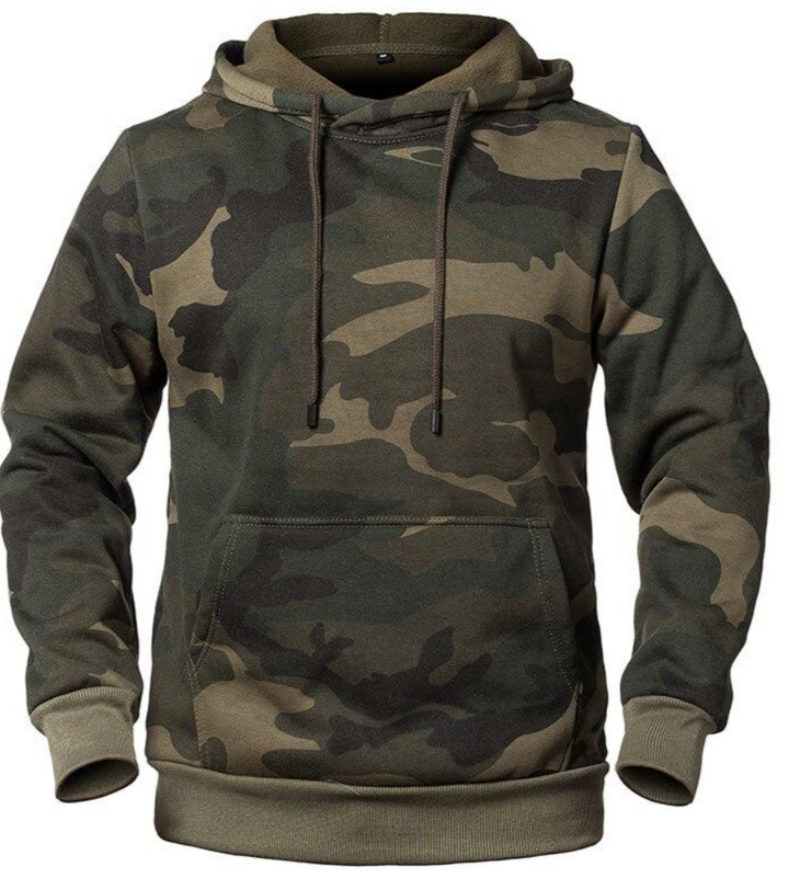 Ivo heren hoodie – camouflage sweater met duurzaam ontwerp voor outdoor en casual gebruik