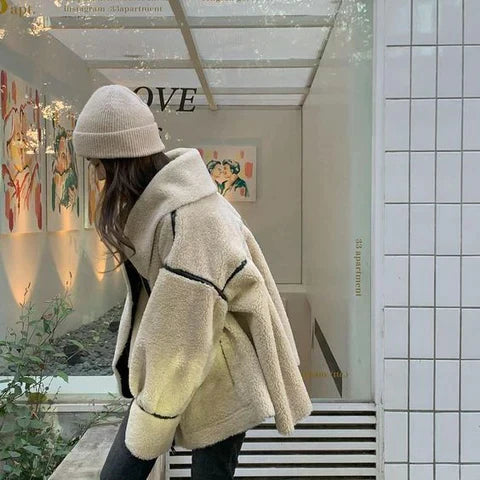 Ivana Winterjas voor Dames – Warme Pluizige Coat met Elegante Pasvorm