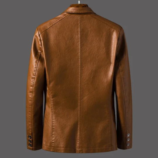 Aedric Leren Jas – Stijlvolle Herenjas van Duurzaam PU-Materiaal