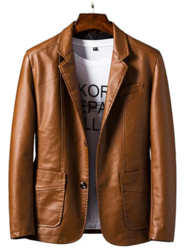 Aedric Leren Jas – Stijlvolle Herenjas van Duurzaam PU-Materiaal