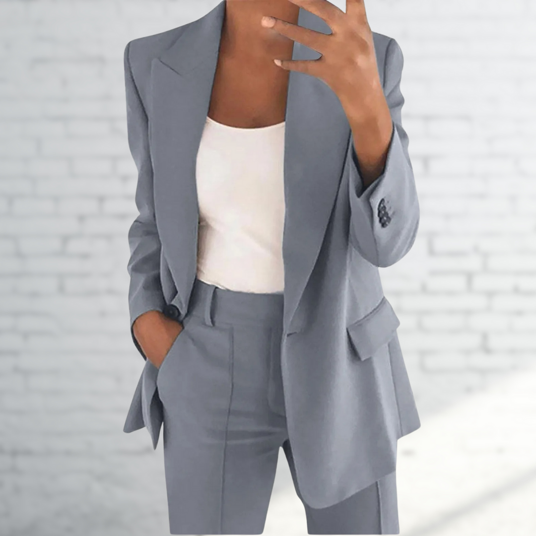 Jasmine Dameskostuum – Elegant Getailleerd Pak voor Zakelijke & Formele Gelegenheden