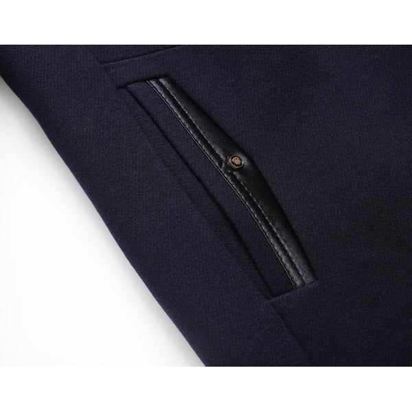 Nova Wolmix Jas met Afneembare Kraag – Elegantie voor Elke Dag